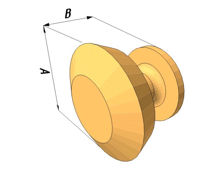 Латунная мебельная ручка Анкона заказать в Москве по выгодной цене ...