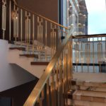 BRASS BALUSTRADE FOR A PRIVATE HOME IN KAZAKHSTAN