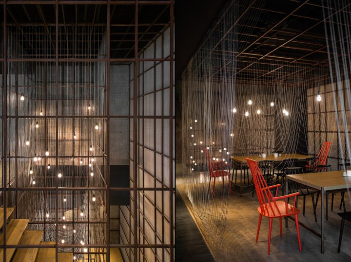 Дизайн ресторана Longxiaobao: когда лапша становится частью интерьера