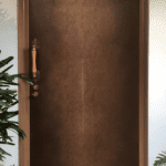 DOORS OF BRASS, COPPER, ALUMINUM AND CORTEN STEEL