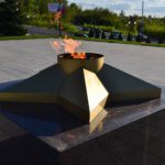 BRASS MEMORIAL FOR THE 75TH VICTORY ANNIVERSARY