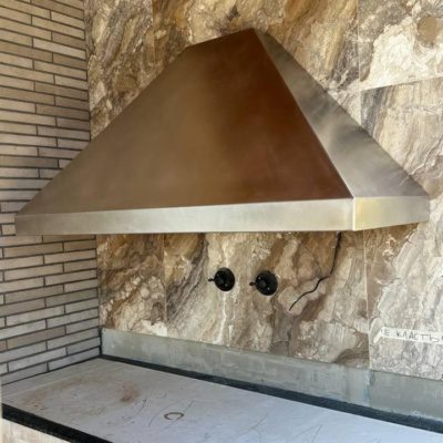 Зонт для вытяжки из нержавейки