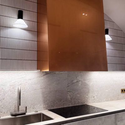 Медная облицовка вытяжки