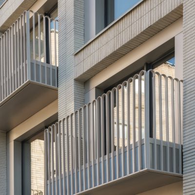 Балконные ограждения из алюминия.